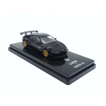 Liberty Walk BMW i8 2018 black/gold rims LHD - skala 1:64 - Para64